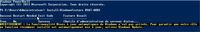 Administrateur  Windows PowerShell