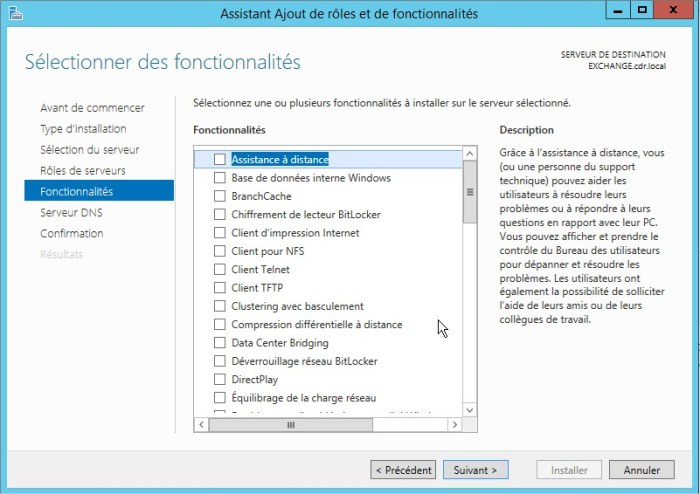 Assistant Ajout de rôles et de fonctionnalités5