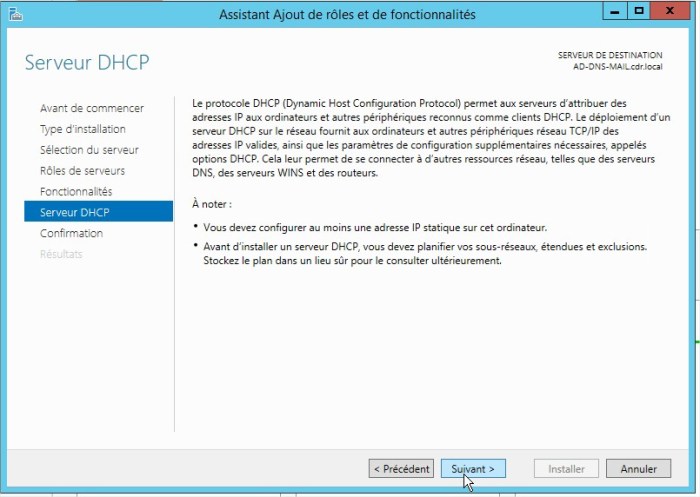 Assistant Ajout de rôles et de fonctionnalités6