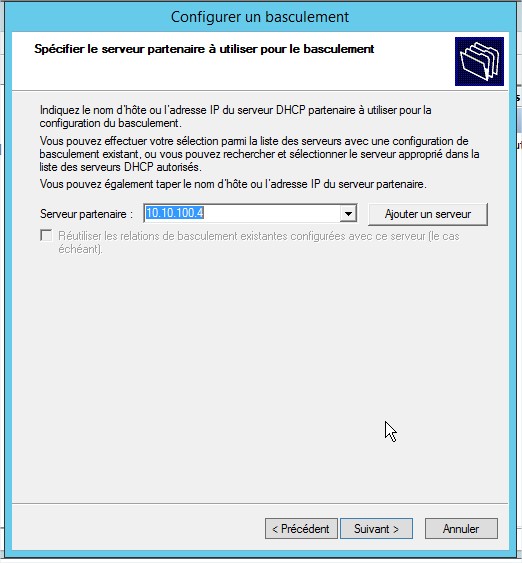 Configurer un basculement2