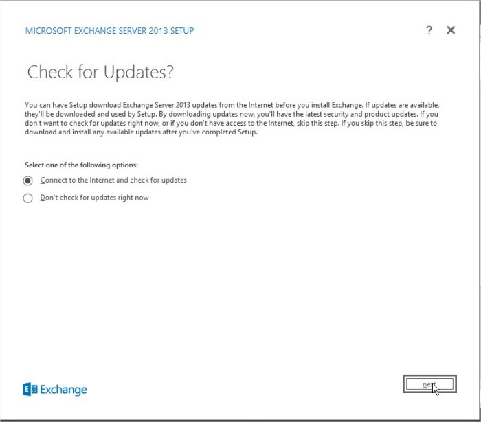 Exchange Server Setup