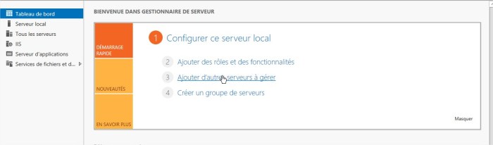 Gestionnaire de serveur