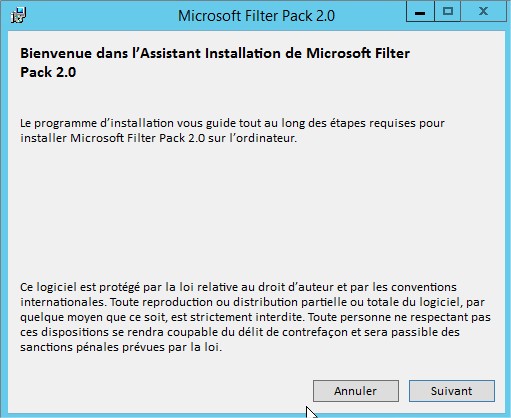 Microsoft Filter Pack 2.0