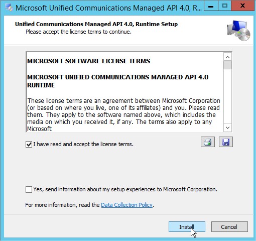 Microsoft Unified Communications Managed API 4.0, Runtime Setup2