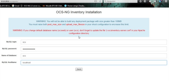 OCS Inventory - Mozilla Firefox