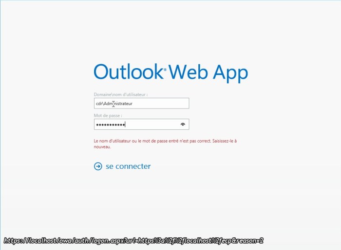 Outlook Web App - Internet Explorer